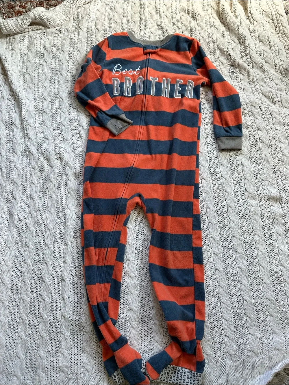 Carter's Boys' Camouflage Zip Pajama Top in Green, Blue and Gray